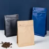 coffee bag coffee bean packaging kraft paper coffee bag paper coffee bag flat bottom coffee bag