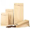 paper coffee bag flat bottom coffee bag coffee bean bag coffee ziplock bag valve coffee bag