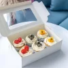 easy fold cupcake box with clear window