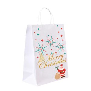 Christmas design kraft paper bag for gift