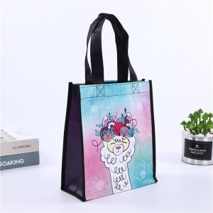 lamination PP non woven tote bag for shopping, supermarket, grocery