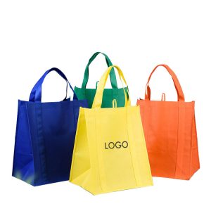 custom logo PP non woven bag for shopping, grocery, gift, promotion