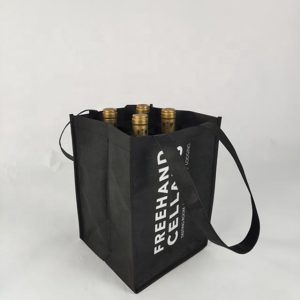 1 bottle,2 bottle,4 bottle, 6 bottle wine bag ,PP non woven bag for wine carry