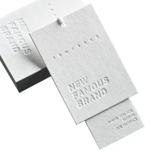 paper hang tag for clothing, textile, gifts