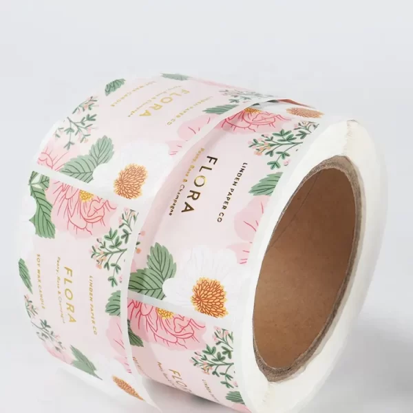 paper label in rolls for products